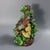 Hugo Lonitz Majolica candelabra base which features a partridge and two chicks in front of an oak tree. Colouration:...