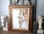 A compelling original mixed media work by listed American artist R. Scott (1936–2016), depicting a powerful Native...