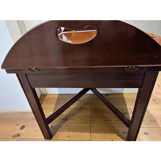 Coffee Vintage Cherry Butler’s Tray Top Coffee Table For Sale - Image 8 of 11