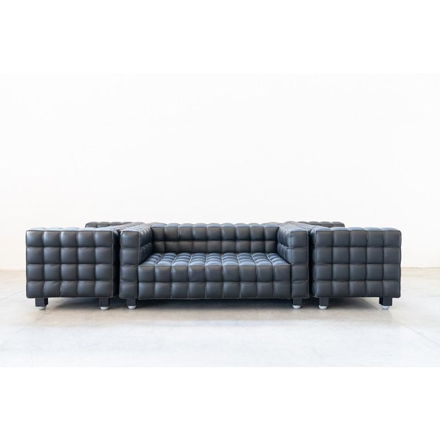 Kubus Sofas by Josef Hoffmann for Wittmann, 1980, Set of 4 For Sale - Image 15 of 18