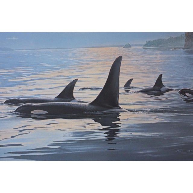 Realism Daniel Smith "Armada" Signed Limited Edition Orca Lithograph, 1992 For Sale - Image 3 of 9