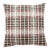 Winter Plaid Red Woven Cushion With Feather Filler - 42x42cm (17"x17") For Sale