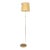 Ancora-P Contemporary Adjustable Brass Wicker Floor Lamp For Sale