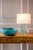 Traditional Azure Aqua Accent Lamp For Sale - Image 3 of 9