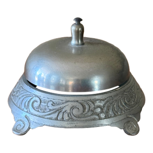Vintage Silver Toned Hotel Counter Bell