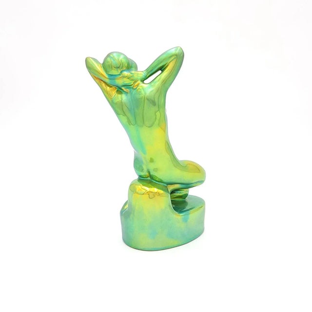 1920s Zsolnay Art Deco Nude, Hungary Circa 1920 For Sale - Image 5 of 9