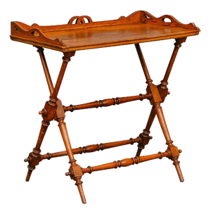 Late 19th Century Gründerzeit Oak Tray Table
