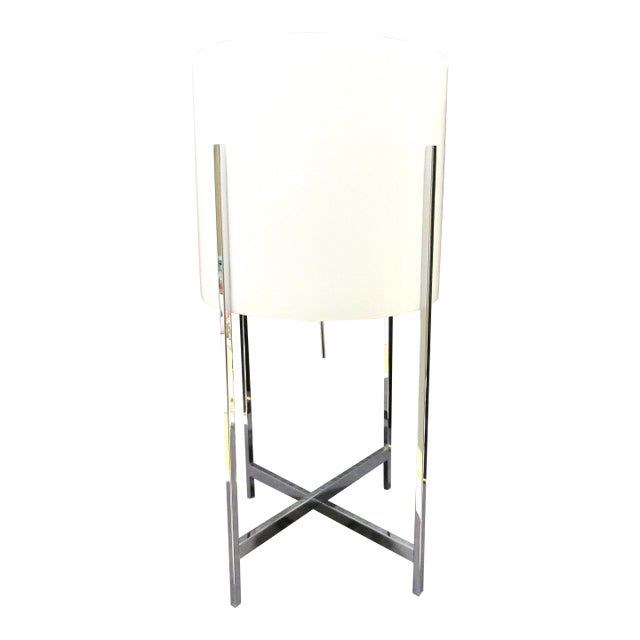 1960s Original Paul Mayen for Habitat Chrome and Acrylic Table Lamp For Sale