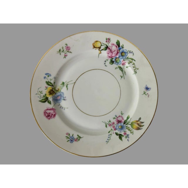 Mid 20th Century Heinrich Selb Bavaria Floral Decorated Dinner Plates- Set of 6 For Sale - Image 6 of 10