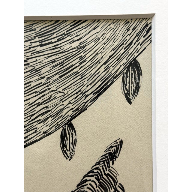 Abstract Ballpen Ink Drawing Signed Louise Bourgeois For Sale - Image 4 of 10