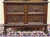 Antique English Jacobean Bookcase Cabinet Double Door Glass Drawers Oak c.1930s For Sale - Image 13 of 18