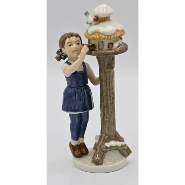 Royal Copenhagen Figurine #757, Girl With Birdhouse For Sale - Image 10 of 10