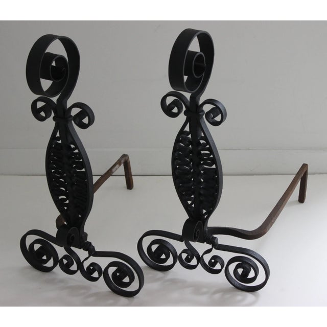 Andirons Attrib Addison Mizner Workshop For Sale - Image 13 of 13