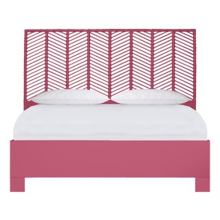 Liam Platform Bed King - Pink For Sale
