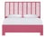 Liam Platform Bed King - Pink For Sale