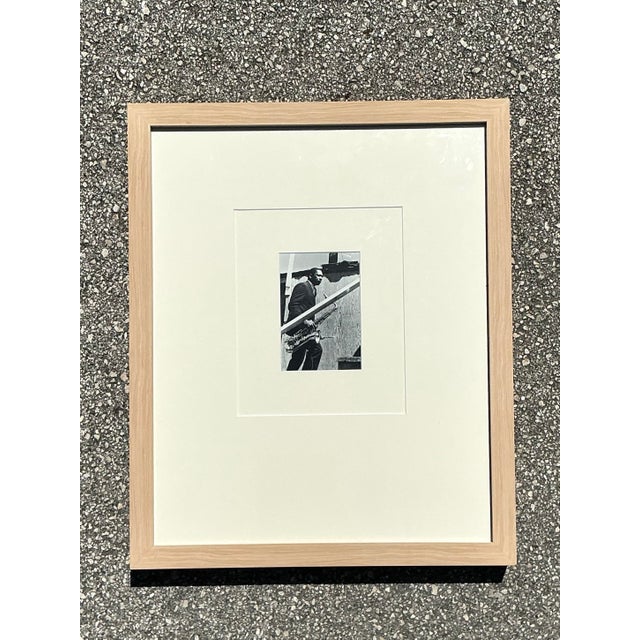 Vintage MCM Original Tour a Photograph of John Coltrane For Sale - Image 11 of 12