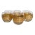 7 Pc. Gold Deposit Roly Poly Whiskey Glasses For Sale