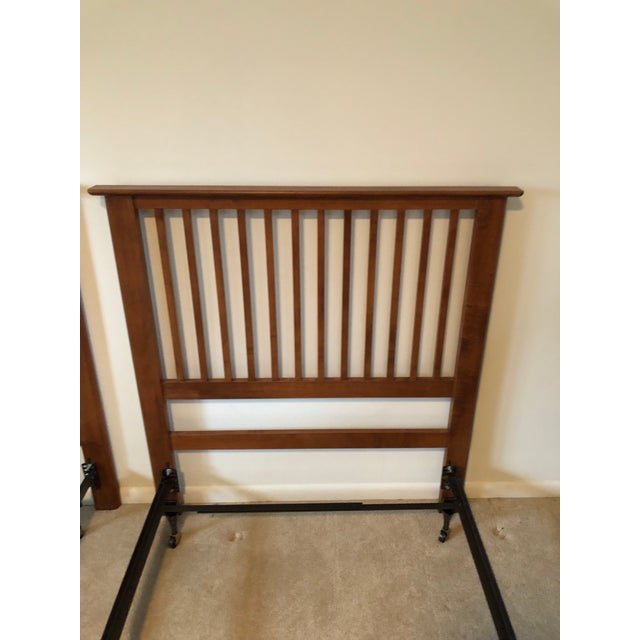 Nadeau Mission Style Cherry Twin Beds Canada Chairish