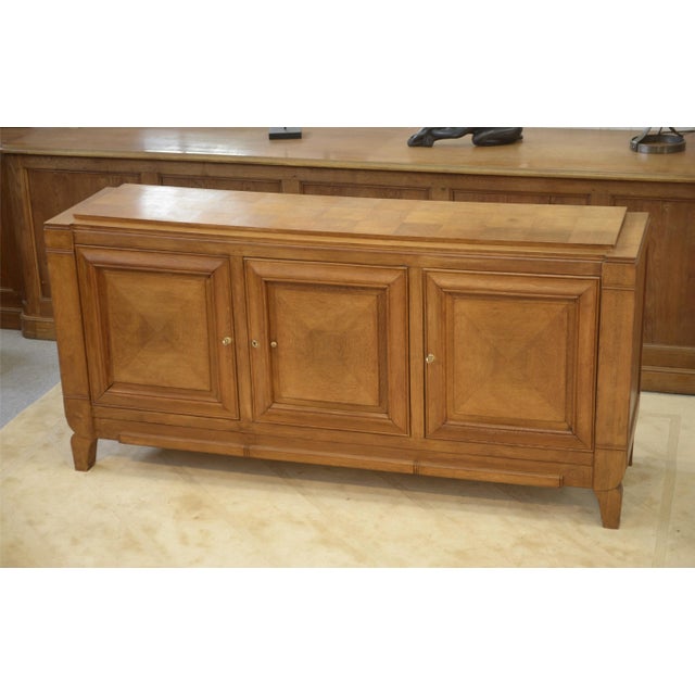 Brown Vintage Art Deco Oak Sideboard, 1940s For Sale - Image 8 of 14
