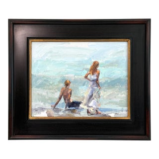 Original Coastal Impressionist Oil Painting For Sale