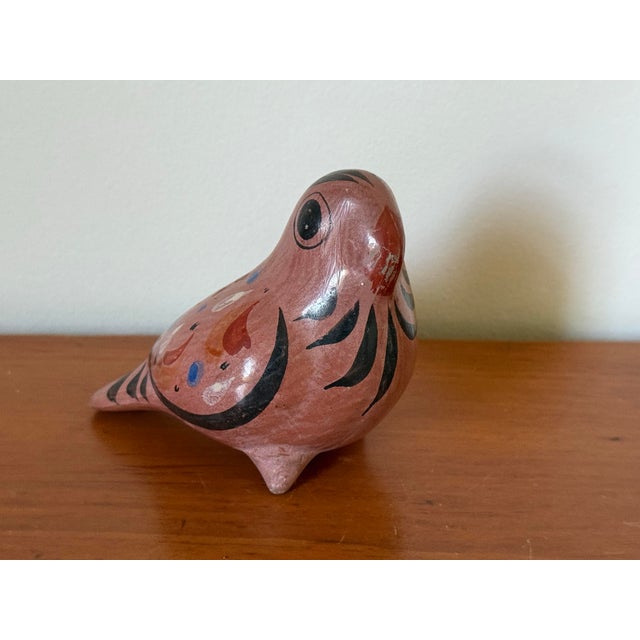 Charming small folk art Mexican Tonalá bird. Handmade by artisans in the traditional style of the Jalisco region. Most...