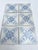 Art Deco White and Blue Flower Glazed Tiles by Le Glaive, 1920 For Sale - Image 4 of 14