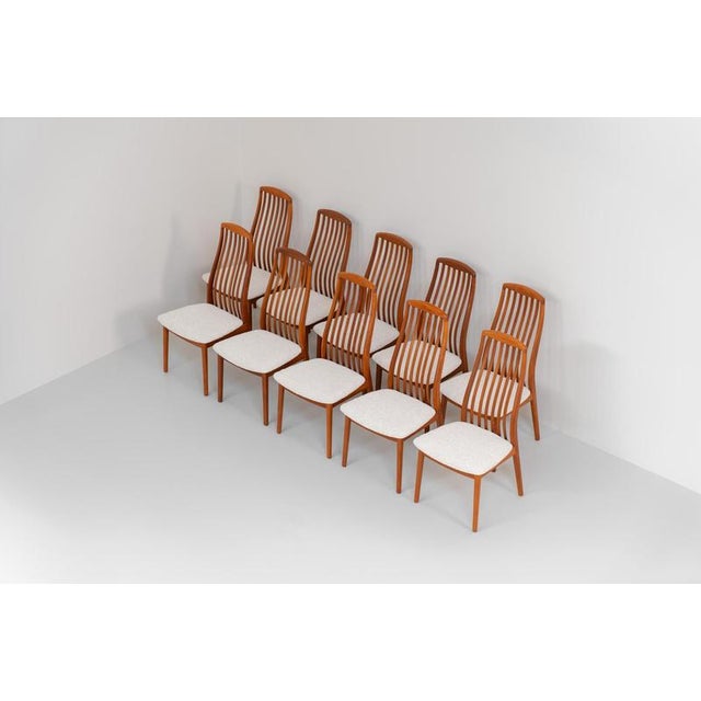 Dining Chairs from Schou Andersen, Denmark, 1950s, Set of 10 For Sale - Image 4 of 12