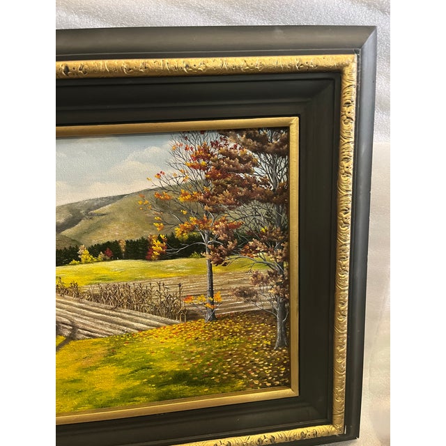 1980s 1980s Howard Hopkins Jr View of Kattetskill Oil on Canvas Landscape Painting For Sale - Image 5 of 5