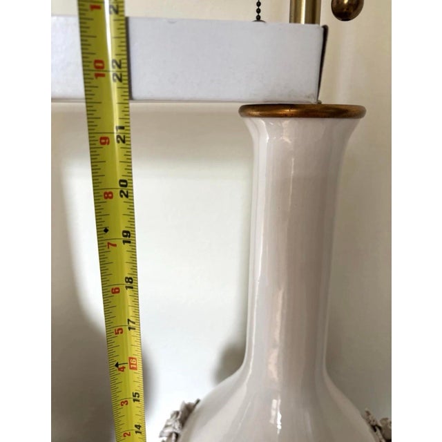 This statuesque pair of 1960s Marbro table lamps exemplifies the Hollywood Regency style, featuring elegant, long-necked...