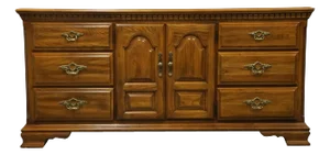Sumter Cabinet Solid Walnut Early American Style 70" Triple Door Dresser 9465-1570