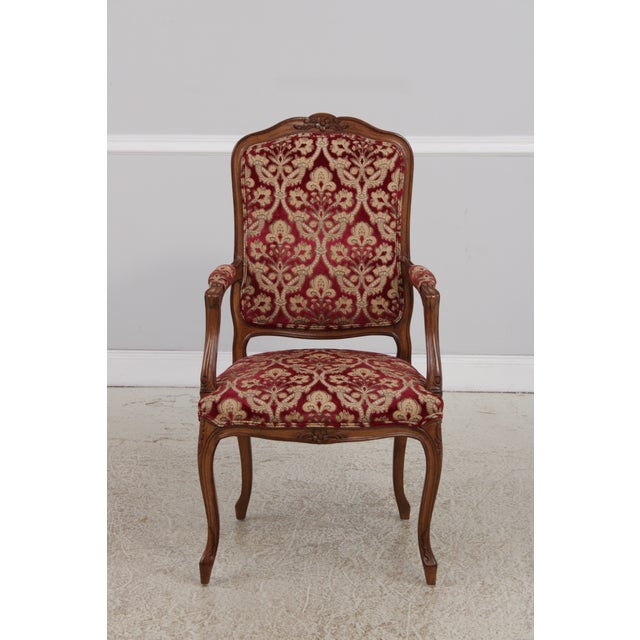 French Set of 10 Auffray & Co French Style Cane Back Dining Chairs For Sale - Image 3 of 18