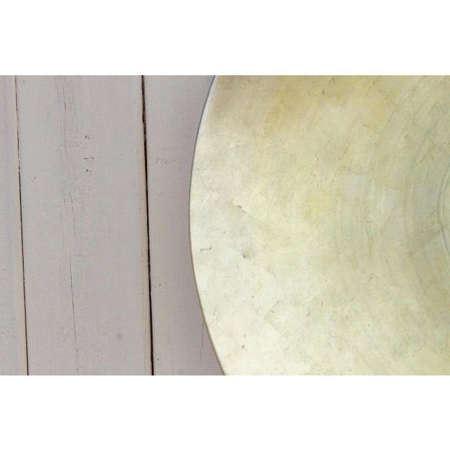 1950s Large Vintage Asian Silver Leaf Bowl For Sale - Image 5 of 11