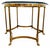 Hollywood Regency Labarge Side Table Brass Glass Hoof Footed Hexagonal For Sale - Image 3 of 6