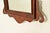 Brown 1980s Baker Furniture Style Chippendale Carved Mahogany Wall Mirror For Sale - Image 8 of 10