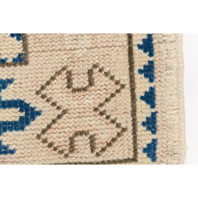 Mid 20th Century Decorative Off White Turkish Carpet For Sale - Image 10 of 10