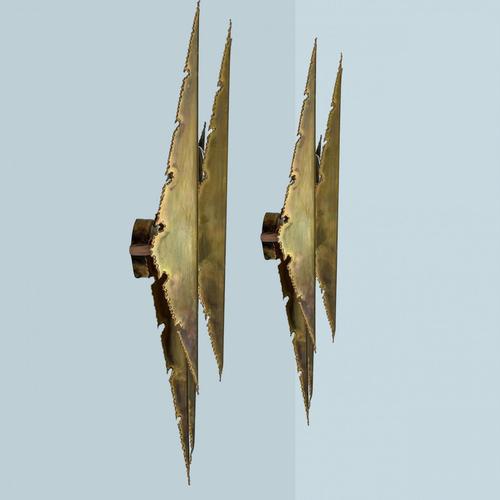 Brass Wall Sconce attributed to Holm Sorensen, 1960s For Sale - Image 4 of 10