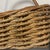Mid-Century Appalachian Split Oak & Hand-Twisted Willow Gathering Basket With Bentwood Handle For Sale - Image 9 of 12