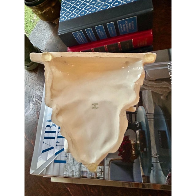 Vintage Capodimonte Style Blanc De Chine Ceramic Wall Bracket For Sale - Image 11 of 12