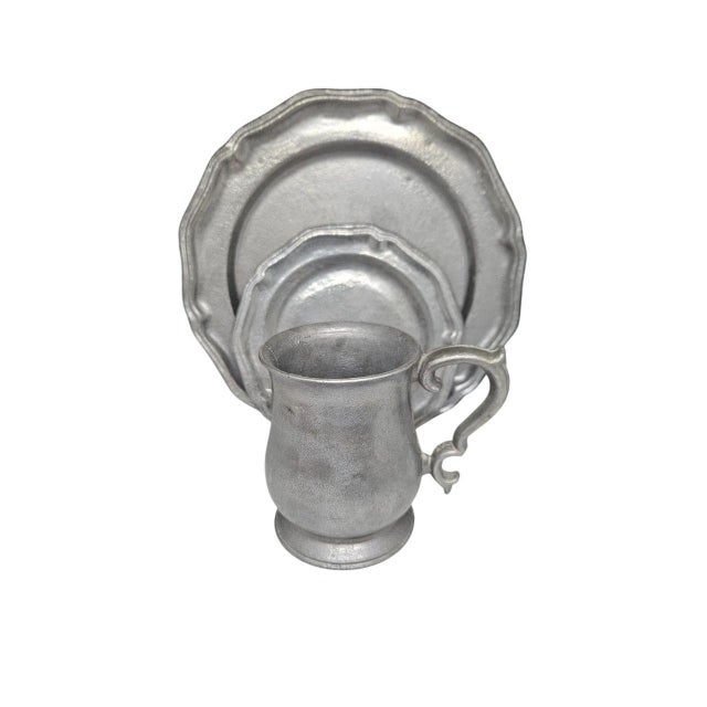 Gothic Vintage Wilton Armetale Mug Usa Pewter Tone Tavern Tankard Barware For Sale - Image 3 of 6