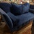 Royal Blue Velvet Sofa Avant-Garde Style For Sale - Image 10 of 11