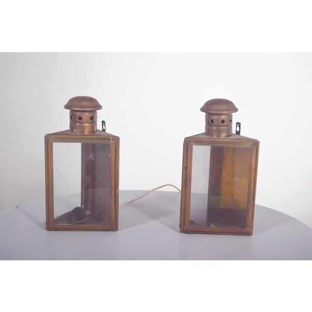This pair of Danish street lanterns combines simplicity with durability, reflecting mid-20th century functional design....