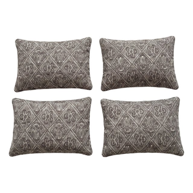 Turkish Wool Lumbar Kilim Pillow Cover 16'' X 24'' - Set of Four For Sale
