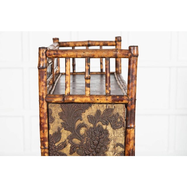 Antique English Bamboo Glazed Cabinet, 1880 For Sale - Image 11 of 16