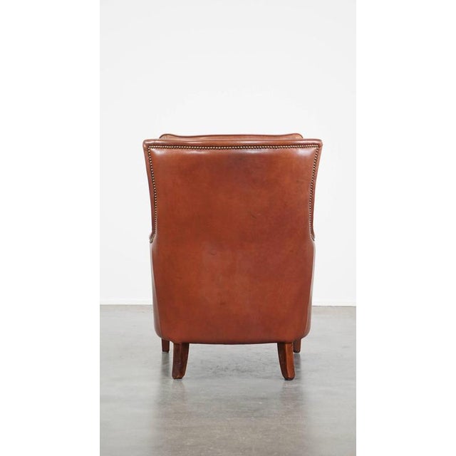 Vintage Club Chair in Cowhide For Sale - Image 4 of 13