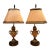 Pair of Miniature 19th Century French Bronze Flame and Urn Fragment Lamps For Sale