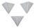 Model 3884 Wall Lights from Glashütte Limburg, Germany, 1980s, Set of 3 For Sale