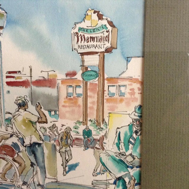 Expressionism Original 1979 Watercolor by Californian Artist Don Spencer For Sale - Image 3 of 9