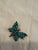 Antique Art Nouveau Brooch in Silver with Turquoise, 1900s For Sale - Image 3 of 6