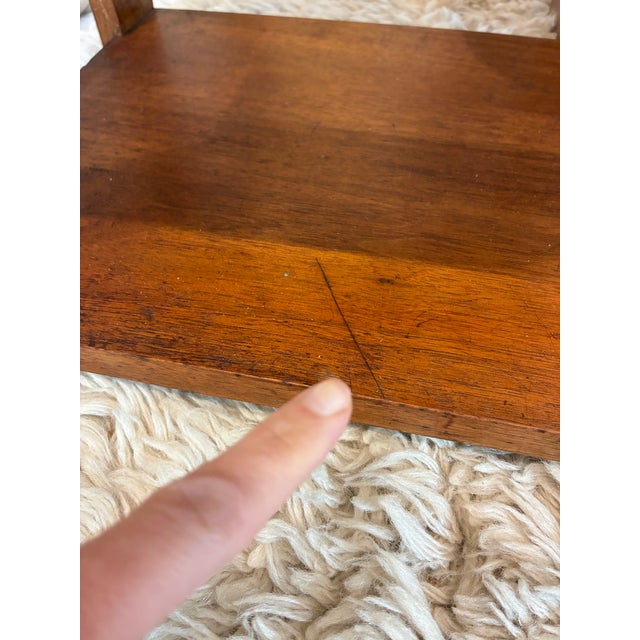 1930s Deco Wooden Tiered Step Side Table For Sale - Image 15 of 16
