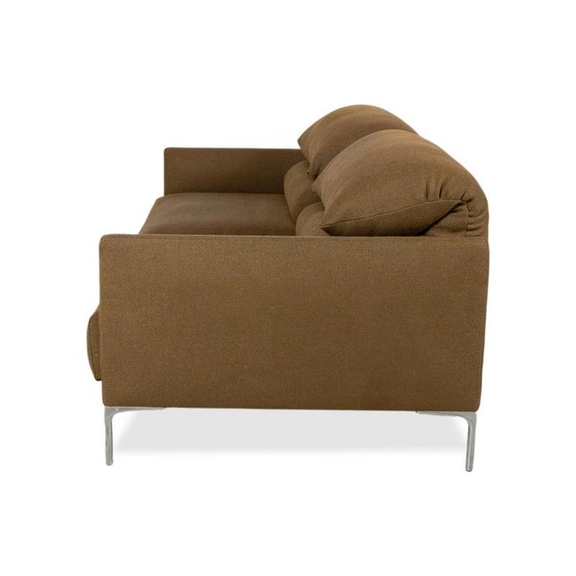 Cor Avalanche Fabric Two-Seater Brown Bronze Manual Function Sofa Couch For Sale - Image 16 of 17